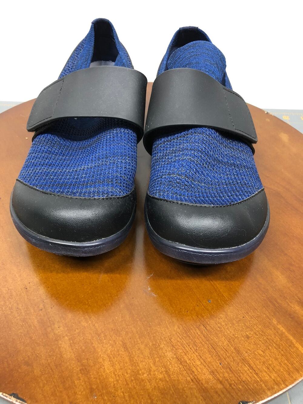 Traq by Alegria Walking Shoe Hook & Loop Blue Women's EU Size 40 US 9.5-10